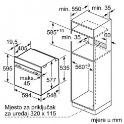 Bosch HSG636ES1 kombinirana parna pećnica