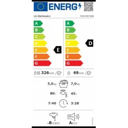 LG F2DV5S7S0E perilica rublja sa sušilicom sa funkcijom pare 7/5