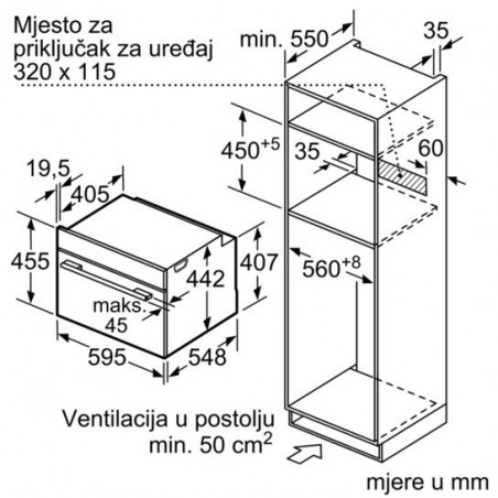 Bosch CMG656BS1 kompaktna pećnica sa mikrovalovima