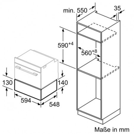 Bosch BIC630NB1 grijaća ladica