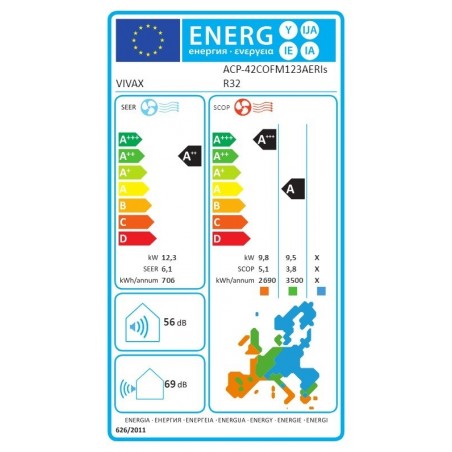 VIVAX COOL, klima ur.multi, ACP-42COFM123AERIs R32, vanjska