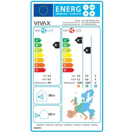 VIVAX COOL, kanalna klima ACP-18DT50AERI/I3