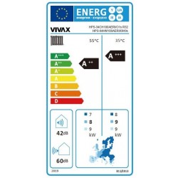 VIVAX COOL, toplinska pumpa, HPS-34CH100AERI/O1s R32