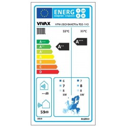 VIVAX COOL, toplinska pumpa, HPM-28CH84AERIs R32-1H3