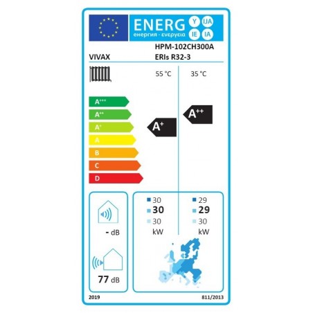 VIVAX COOL, toplinska pumpa, HPM-102CH300AERIs R32-3