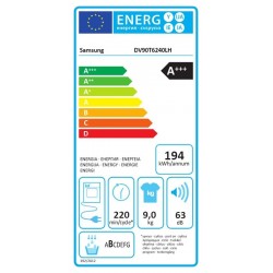 Samsung DV90T6240LH/S7 sušilica rublja s Hygiene Care tehnologijom 9KG