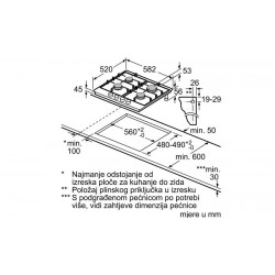 Bosch PCP6A5B90 plinska ploča za kuhanje
