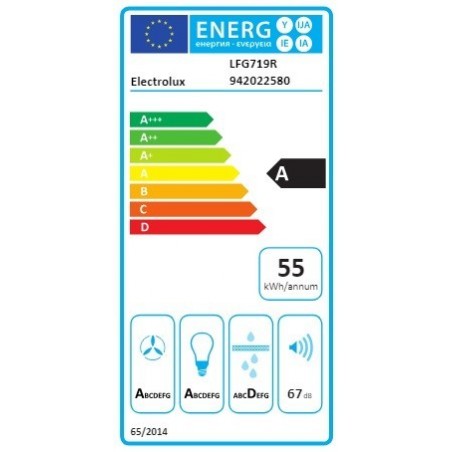 Electrolux LFG719R ugradbena kuhinjska napa širine 80 cm