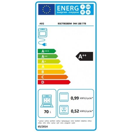 AEG BSE798380M STEAM PRO ugradbena pećnica