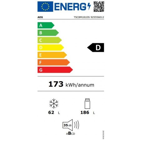 AEG TSC8M181DS ugradbeni kombinirani hladnjak