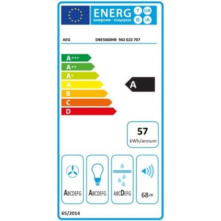 AEG DBE5660HB zidna napa širine 60cm