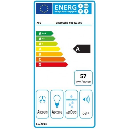 AEG DBE5960HB zidna napa širine 90cm