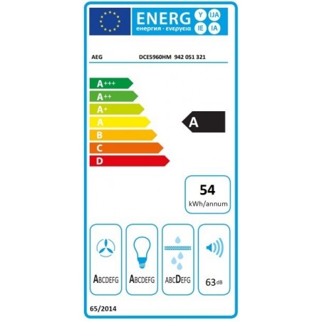 AEG DCE5960HM stropna napa, Hob2Hood, 710m3/h