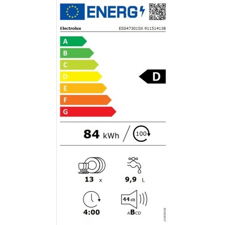 Electrolux ESS47301SX perilica posuđa (samostojeća) s AirDry tehnologijom