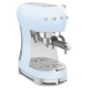 Smeg ECF02PBEU Espresso ručni aparat za kavu, pastelno plava RETRO STIL 50-tih.