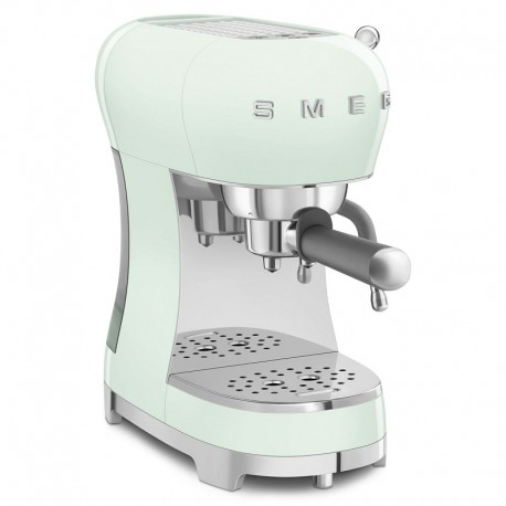 Smeg ECF02PGEU Espresso ručni aparat za kavu, pastelno zelena RETRO STIL 50-tih.