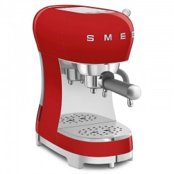 Smeg ECF02RDEU Espresso ručni aparat za kavu, crvena RETRO STIL 50-tih.