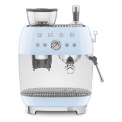 Smeg EGF03PBEU Espresso ručni aparat za kavu, pastelno plava RETRO STIL 50-tih.