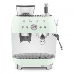 Smeg EGF03PGEU Espresso ručni aparat za kavu, pastelno zelena RETRO STIL 50-tih.