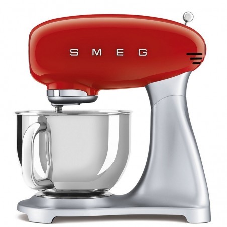 Smeg SMF02RDEU  samostojeći mikser sa posudom, crvena, RETRO STIL 50-tih.