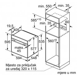 Bosch HRG6753S1 pećnica s funkcijom dodavanja pare