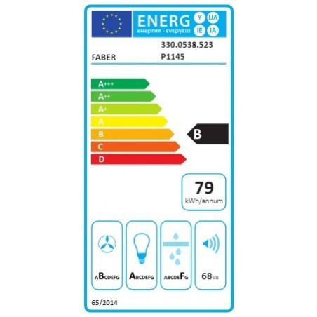 FABER Steelmax EV8 LED WH/X A80	 zidna napa 330.0538.523