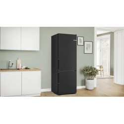Bosch KGN49VXDT samostojeći hladnjak sa zamrzivačem na dnu 203 x 70 cm Nehrđajući čelik crna