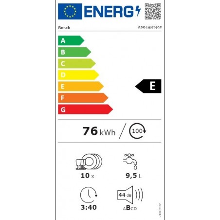 Bosch SPS4HMI49E samostojeća perilica posuđa 45 cm Nehrđajući čelik