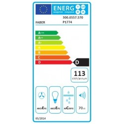 Faber 2740 PB SRM WH A60 ugradbena napa 300.0557.570