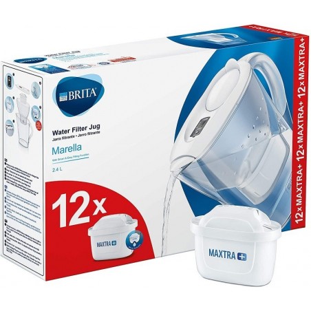 BRITA MARELLA MEMO MX, graphite,  vrč za filtraciju vode + 12 MAXTRA+filtera