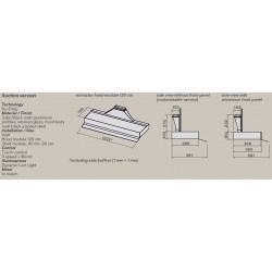 Falmec Shelf napa 120 cm (izvlačna verzija) custom