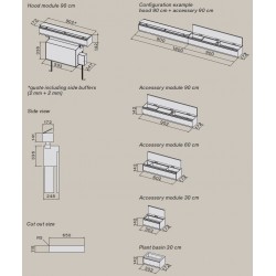 Falmec Monolith dodatni modul 90cm