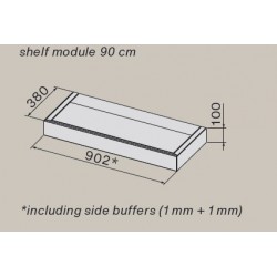 Falmec Shelf dodatni modul crni, 90cm