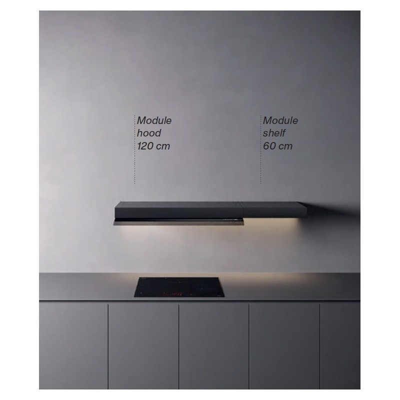 Falmec Shelf dodatni modul crni, 60cm