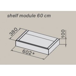 Falmec Shelf dodatni modul crni, 60cm