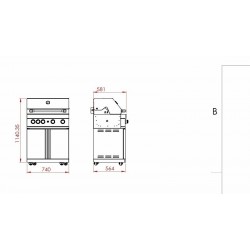 MyOutdoorKitchen samostojeći plinski roštilj s 4 plamenika i infracrvenim grijačem