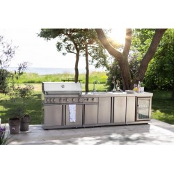 MyOutdoorKitchen samostojeći plinski roštilj s 6 plamenika i infracrvenim grijačem