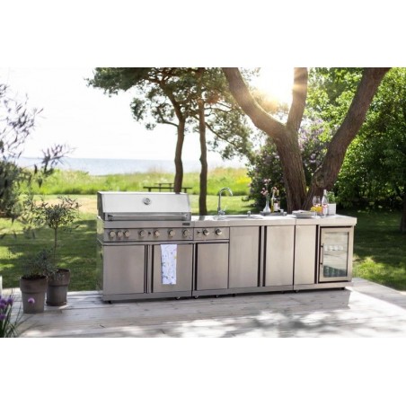 MyOutdoorKitchen samostojeći plinski roštilj s 6 plamenika i infracrvenim grijačem