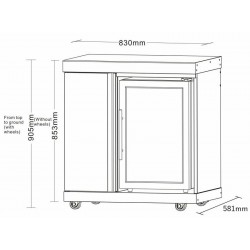 MyOutdoorKitchen Inox hladnjak + ormarić