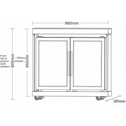 MyOutdoorKitchen dvostruki inox hladnjak