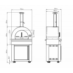 MyOutdoorKitchen Pizza peć na drva