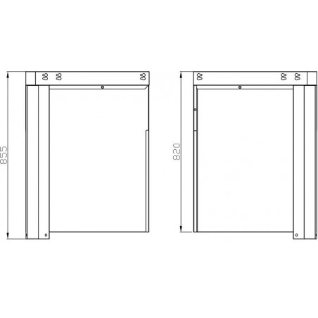 MyOutdoorKitchen kutni ormarić 90° crni inox