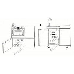 MyOutdoorKitchen ormarić sa sudoperom i slavinom