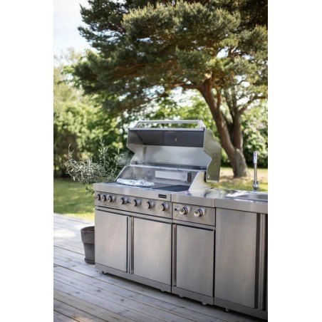 MyOutdoorKitchen Inox grill s dvostranim plamenikom