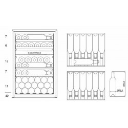 mQuvee WineKeeper WKD49S ugradbeni hladnjak za vino