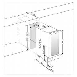 mQuvee WCS30ABPS-700 podpultni hladnjak za vino mQuvee WCS30ABPS-700 podpultni hladnjak za vino