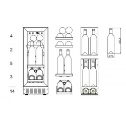 mQuvee WCS30ABPS-700 podpultni hladnjak za vino mQuvee WCS30ABPS-700 podpultni hladnjak za vino