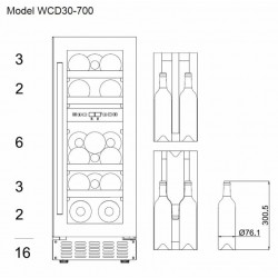 mQuvee WCD30AB-700 podpultni hladnjak za vino mQuvee WCD30AB-700 podpultni hladnjak za vino
