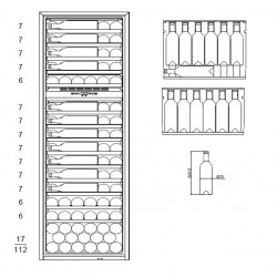 mQuvee WineKeeper WKED112FGBP PUSH-PULL ugradbeni hladnjak za vino mQuvee WineKeeper WKED112FGBP PUSH-PULL ugradbeni hladnjak za vino