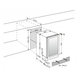 mQuvee WCED40PRP-780 podpultni hladnjak za vino mQuvee WCED40PRP-780 podpultni hladnjak za vino